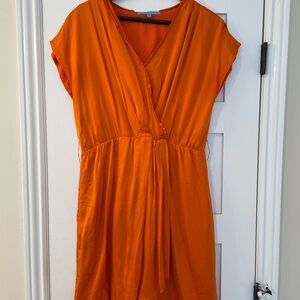 Antonio Melani Orange Silk Dress